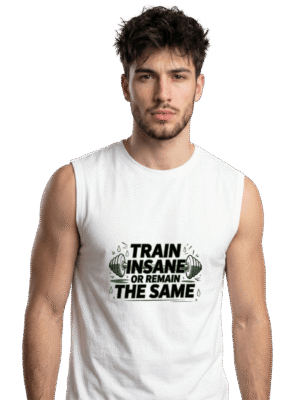 Product Image 1 (1) Men Skull Sleeveless Tee – Gym & Streetwear Vest