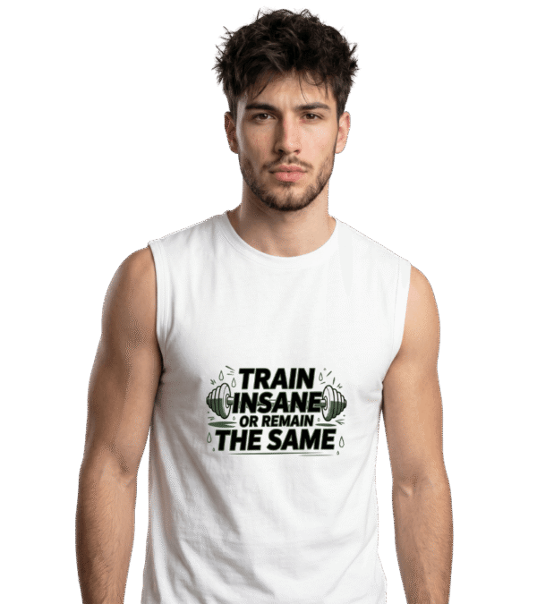 Product Image 1 (1) Men Skull Sleeveless Tee – Gym & Streetwear Vest