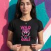 wall Wild Girls Crop Top – Fierce Leopard Graphic Crop Tee