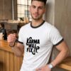 Karma Will Fix It Ringer T-Shirt – Unisex Graphic Tee