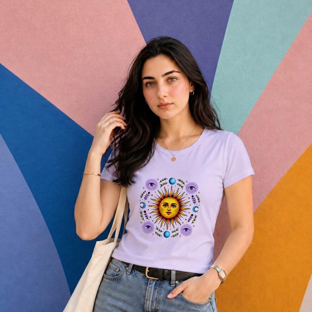 Celestial Sun Graphic Women's Classic T-Shirt