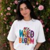 Wild Bloom Women's Oversized T-Shirt – Relaxed Fit Floral Graphic Tee