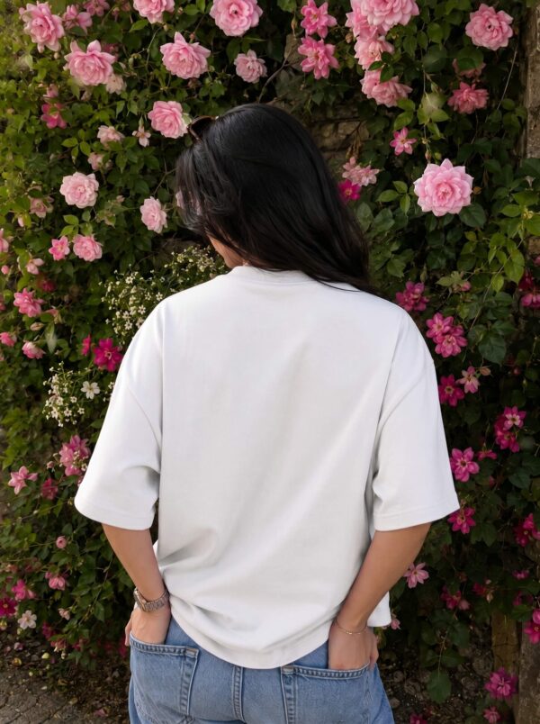 Wild Bloom Women's Oversized T-Shirt – Relaxed Fit Floral Graphic Tee