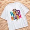 Wild Bloom Women's Oversized T-Shirt – Relaxed Fit Floral Graphic Tee