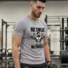 grey3 No Sweat No Progress Gym Motivation Classic Crew T-Shirt