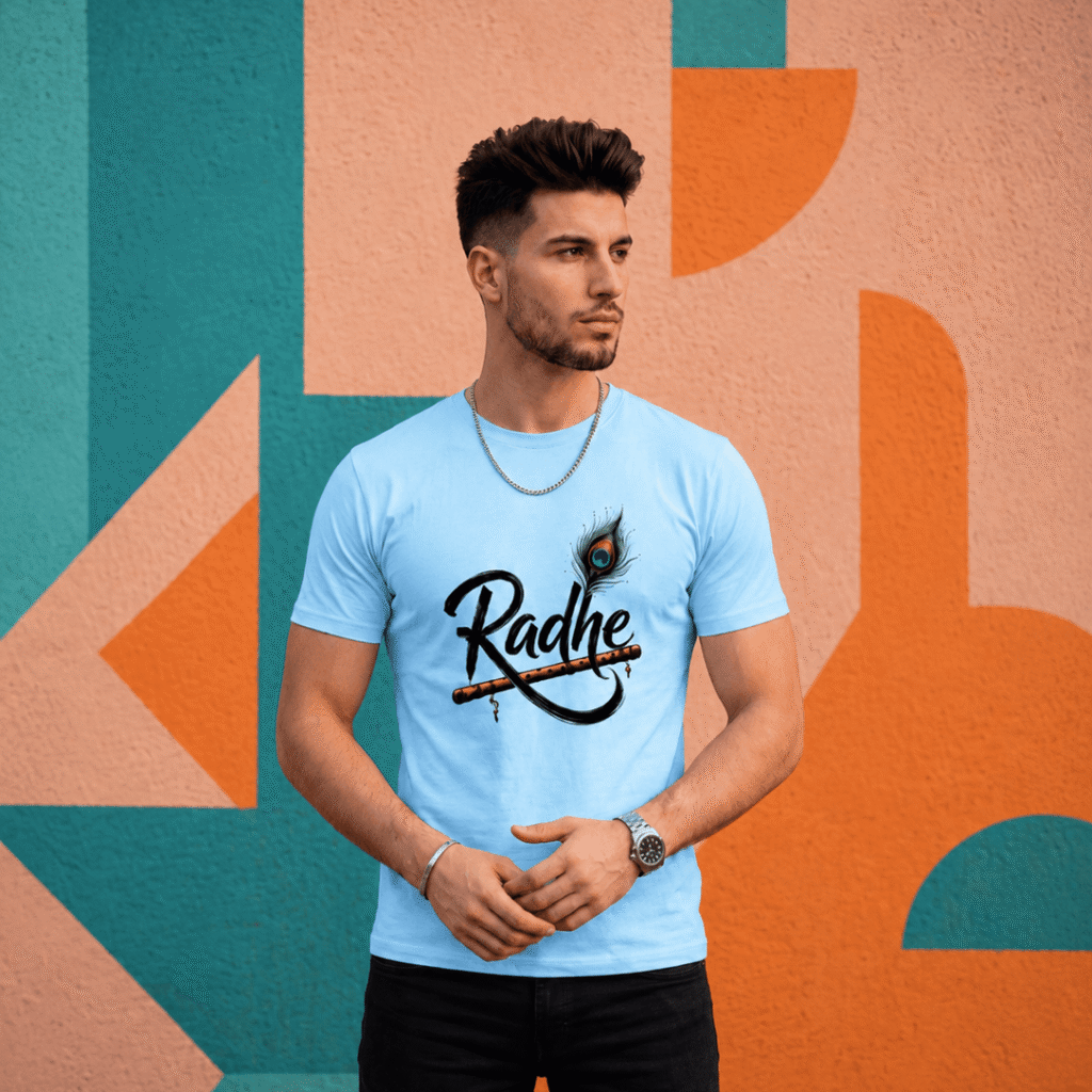 Radhe Graphic T-Shirt – Men's Spiritual Classic Tee