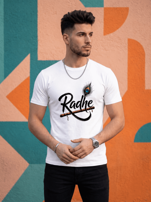Radhe Graphic T-Shirt – Men's Spiritual Classic Tee