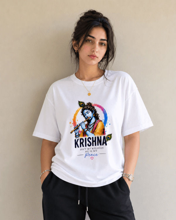 Krishna Is My Peace Women's Oversized T-Shirt