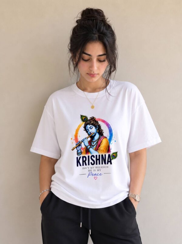 Krishna Is My Peace Women's Oversized T-Shirt