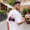 Find Your Peace Men's Oversized T-Shirt – Premium Back Print Tee