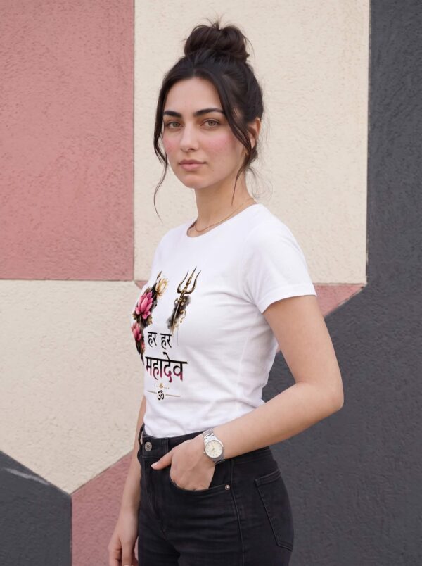 Har Har Mahadev Women's T-Shirt – Spiritual Graphic Tee