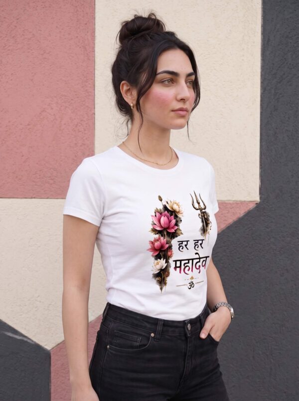 Har Har Mahadev Women's T-Shirt – Spiritual Graphic Tee