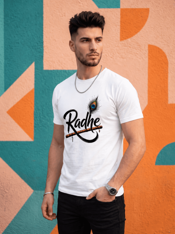 Radhe Graphic T-Shirt – Men's Spiritual Classic Tee