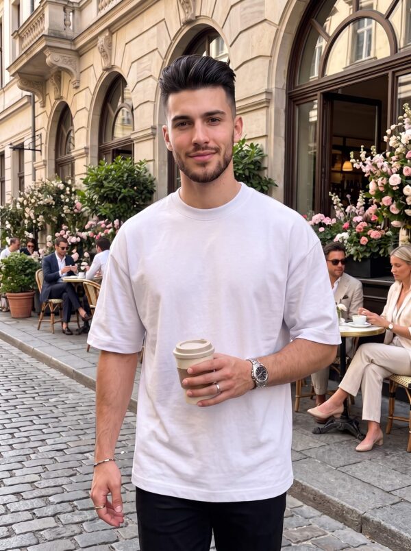 Find Your Peace Men's Oversized T-Shirt – Premium Back Print Tee
