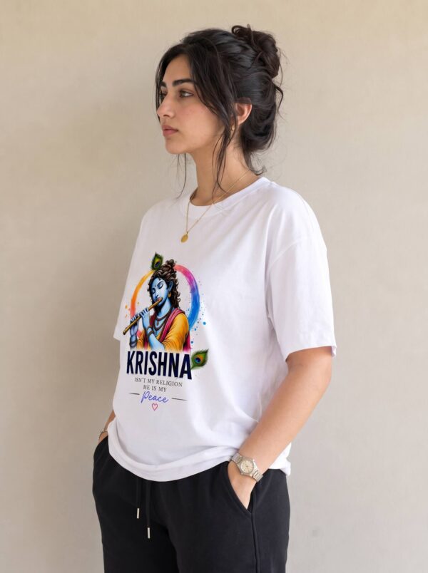 Krishna Is My Peace Women's Oversized T-Shirt